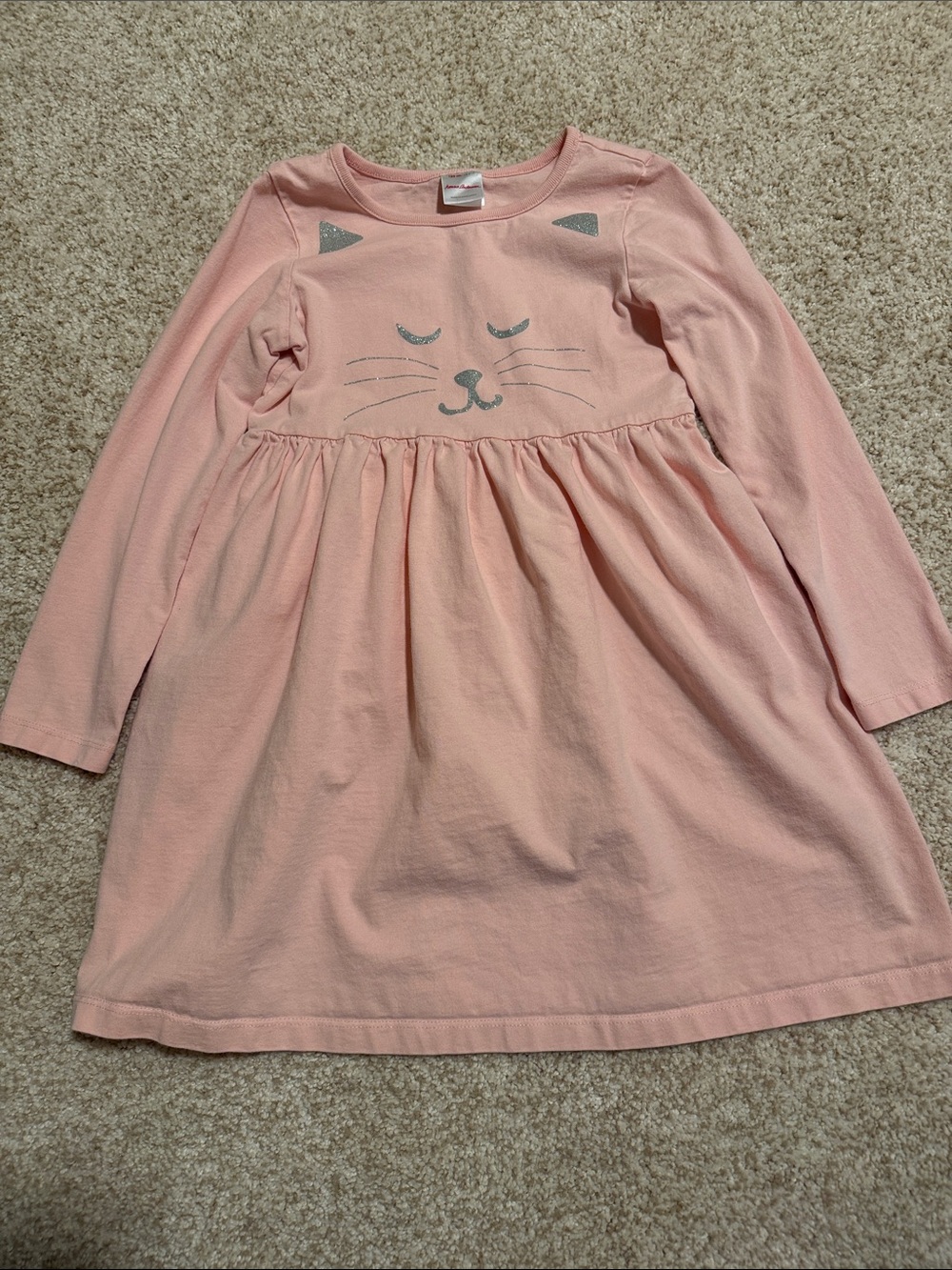 Hanna Andersson Light Pink Girls Long Sleeve Dress